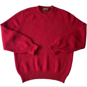 Brooks Brothers Red Wool Crewneck Sweater